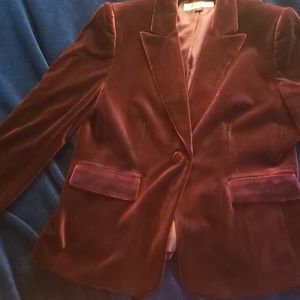 Tahari Arthur S Levine Ome Button  Velvet Jacket